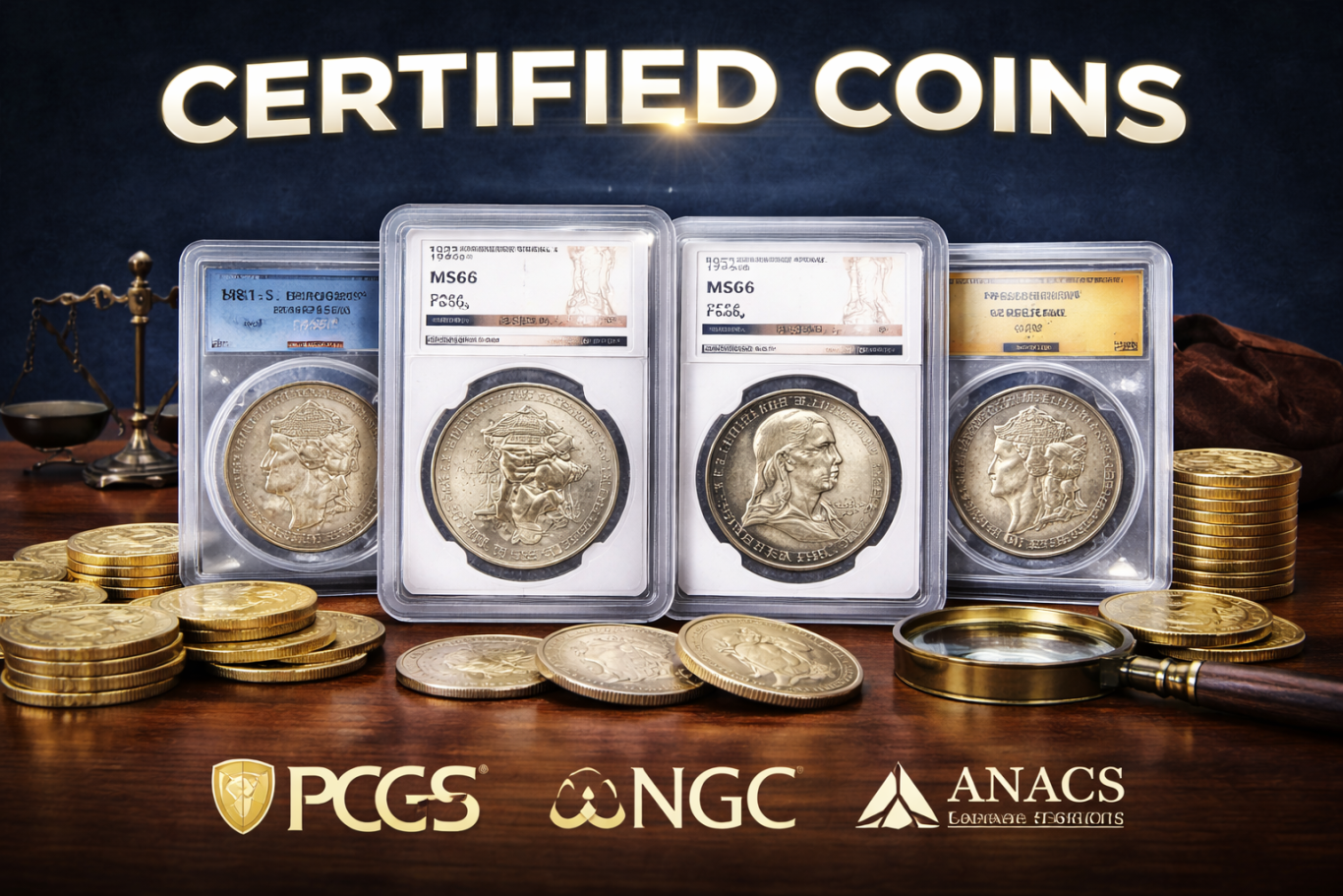 Certified U.S. Coins – PCGS & NGC Graded